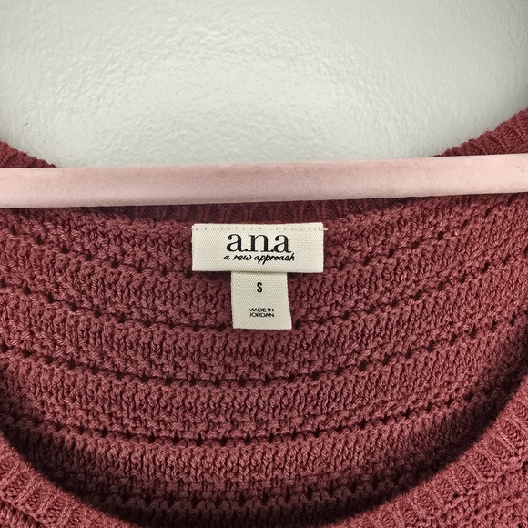 a.n.a Burgundy Crochet Maxi Dress - Picture 3 of 4